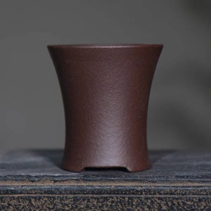 Mini Succulent Planters Simple Unglazed Bonsai Pots Yixing purple clay flower pot Small bonsai pot, orchid pot