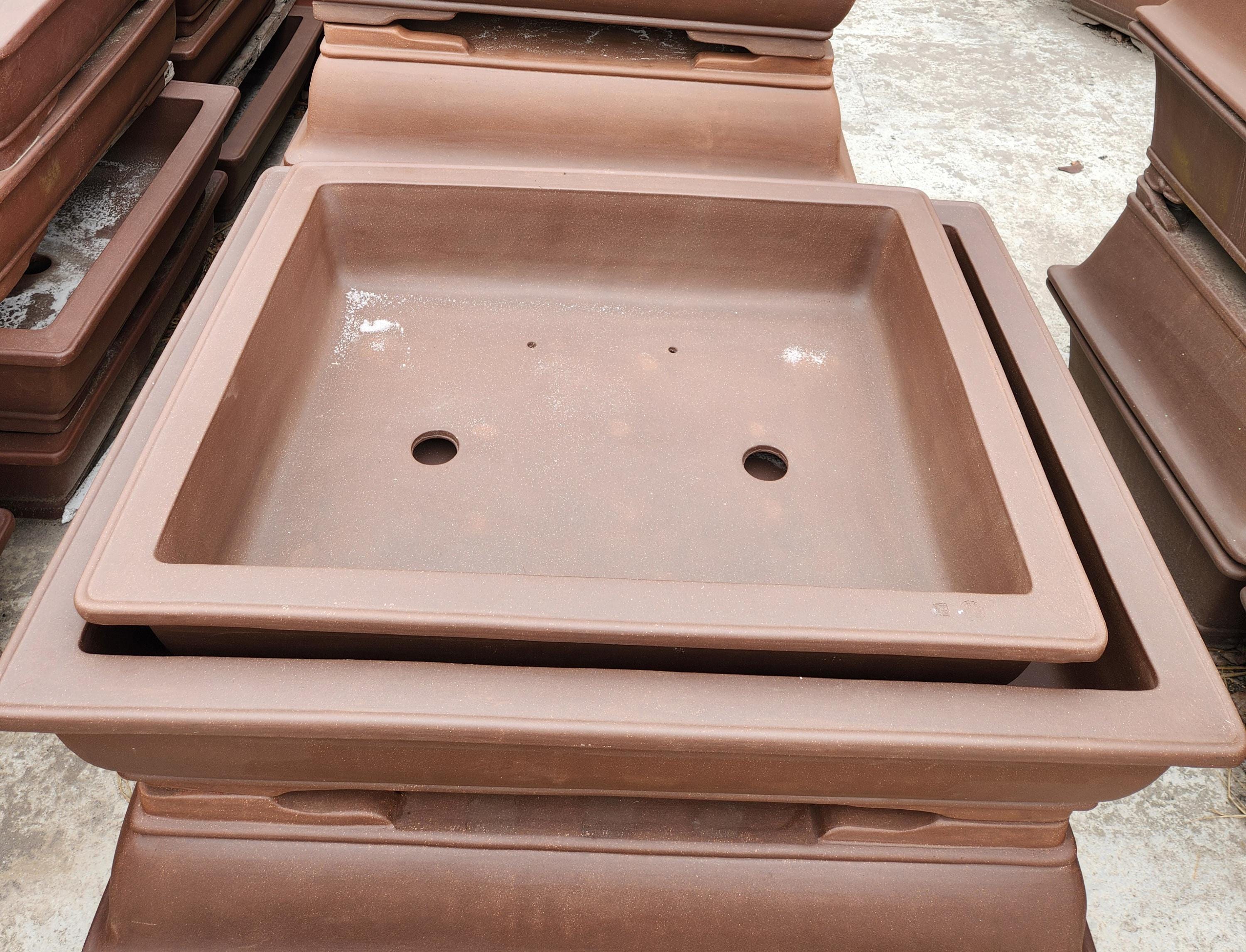 40-inch-46.8-inch Large Rectangular Bonsai Pot Yixing Purple Sand