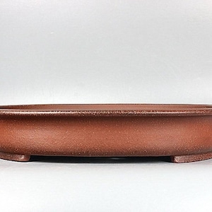 22-inch handmade oval bonsai pot Yixing purple sand flower pot / retro unglazed breathable / flower pine tree gardening bonsai pot