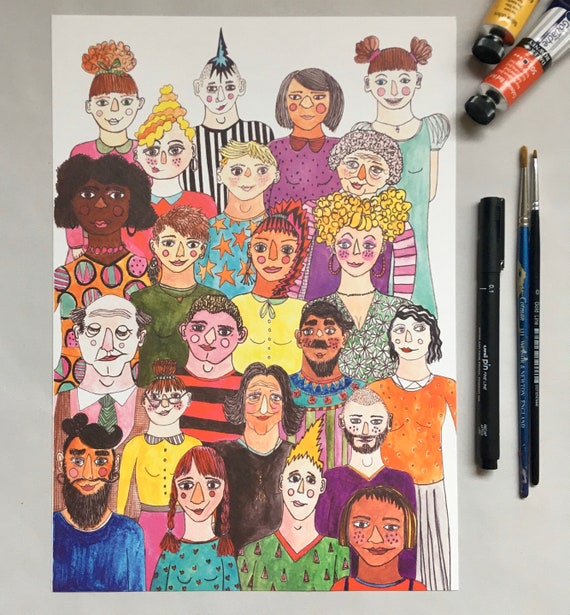 A4 Colour Print, Everyone is Beautiful, by Made by Nomela