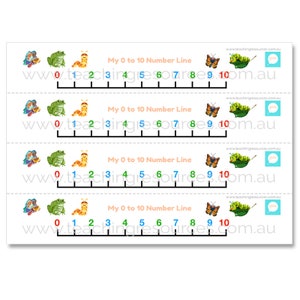 Number Line 0 30 Printable Template Primary Mathematics Etsy