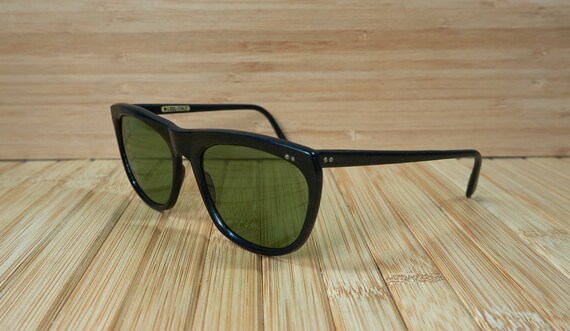 Vintage 50s NILSOL Sunglasses with Green Glass , … - image 3