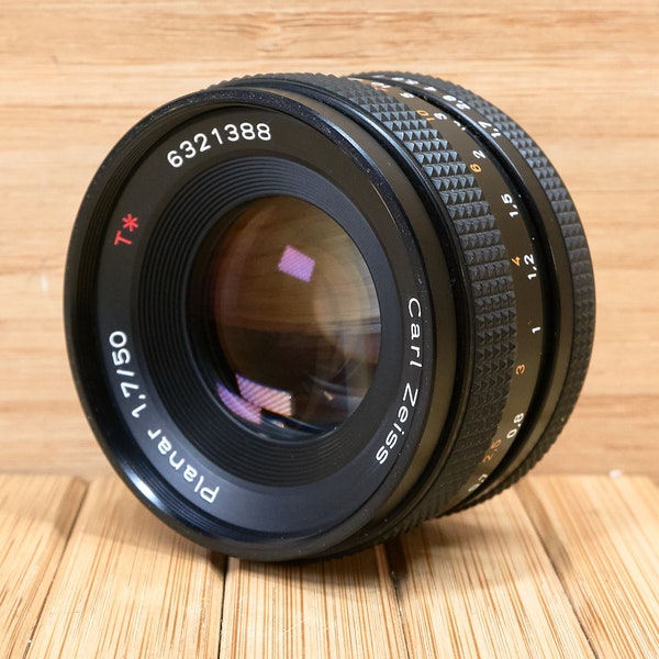 Contax Carl Zeiss Planar T* 50mm f/1.7 MF, AEJ Ninja Blade, Lens  for C/Y mount, Made in Japan