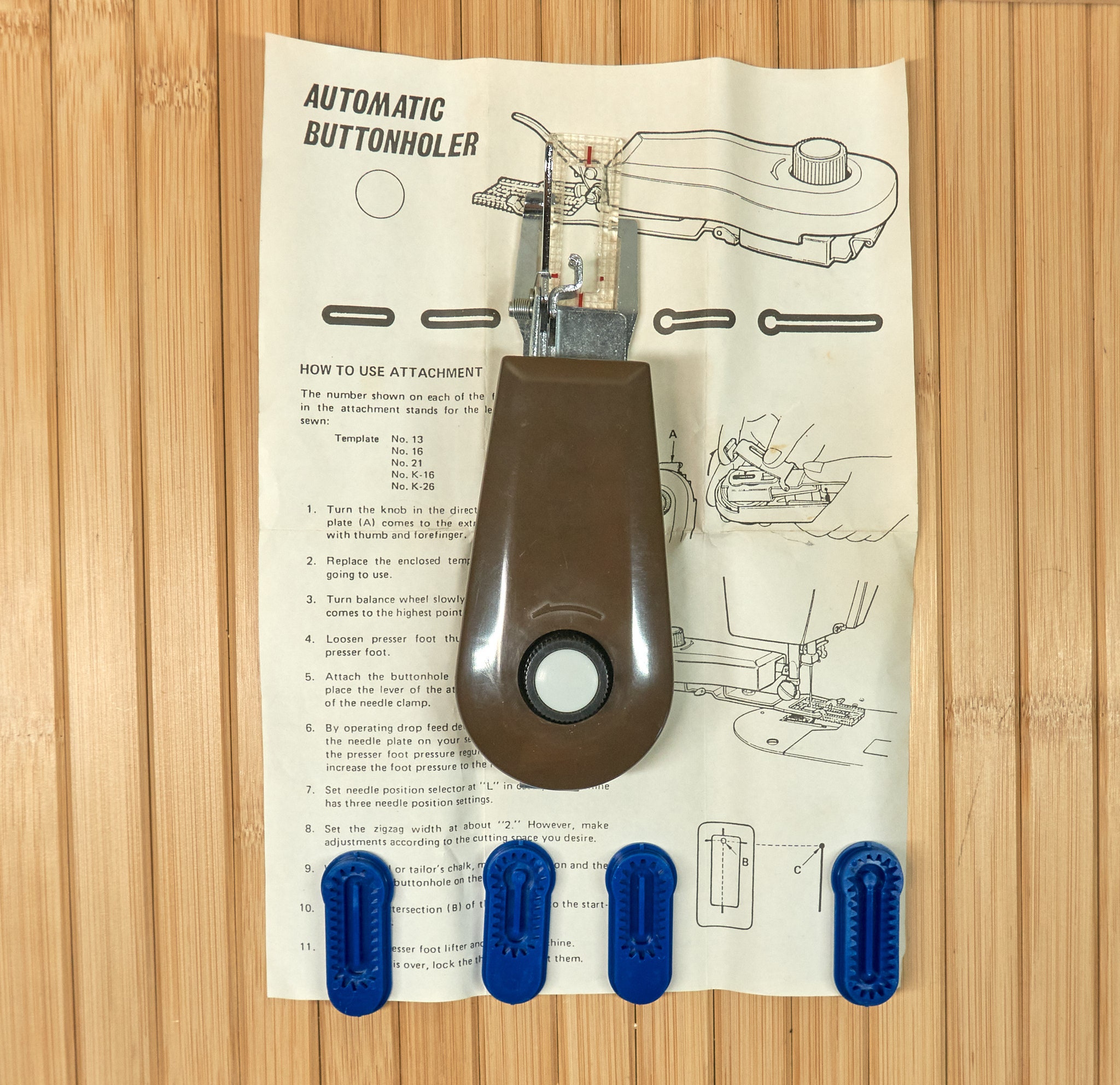 Vintage Automatic Buttonholer Made in Japan Etsy