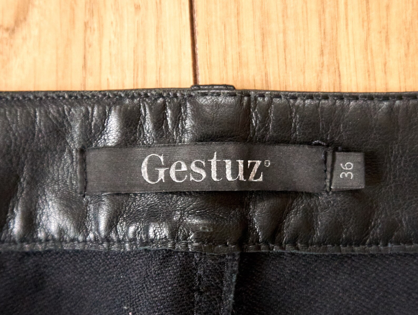 Gestuz Women's Black Leather Pants Size M | Etsy