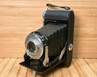 Vintage 50x Baldalux Balda Folding Medium Format Camera, Lens Schneider-Kreuznach Radionar, 105 mm f1:4.5, Made in Germany