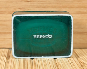 Vintage HERMES Paris, "Eau de Cologne" Scented soap, Miniature 24 gr/0.8 oz, Made in France