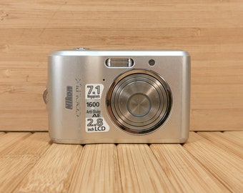 Nikon Coolpix L16 7.1MP Digital Camera with 3X Optical Zoom, Silver
