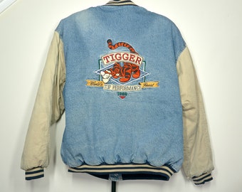 Denim Varsity Jacket - Etsy