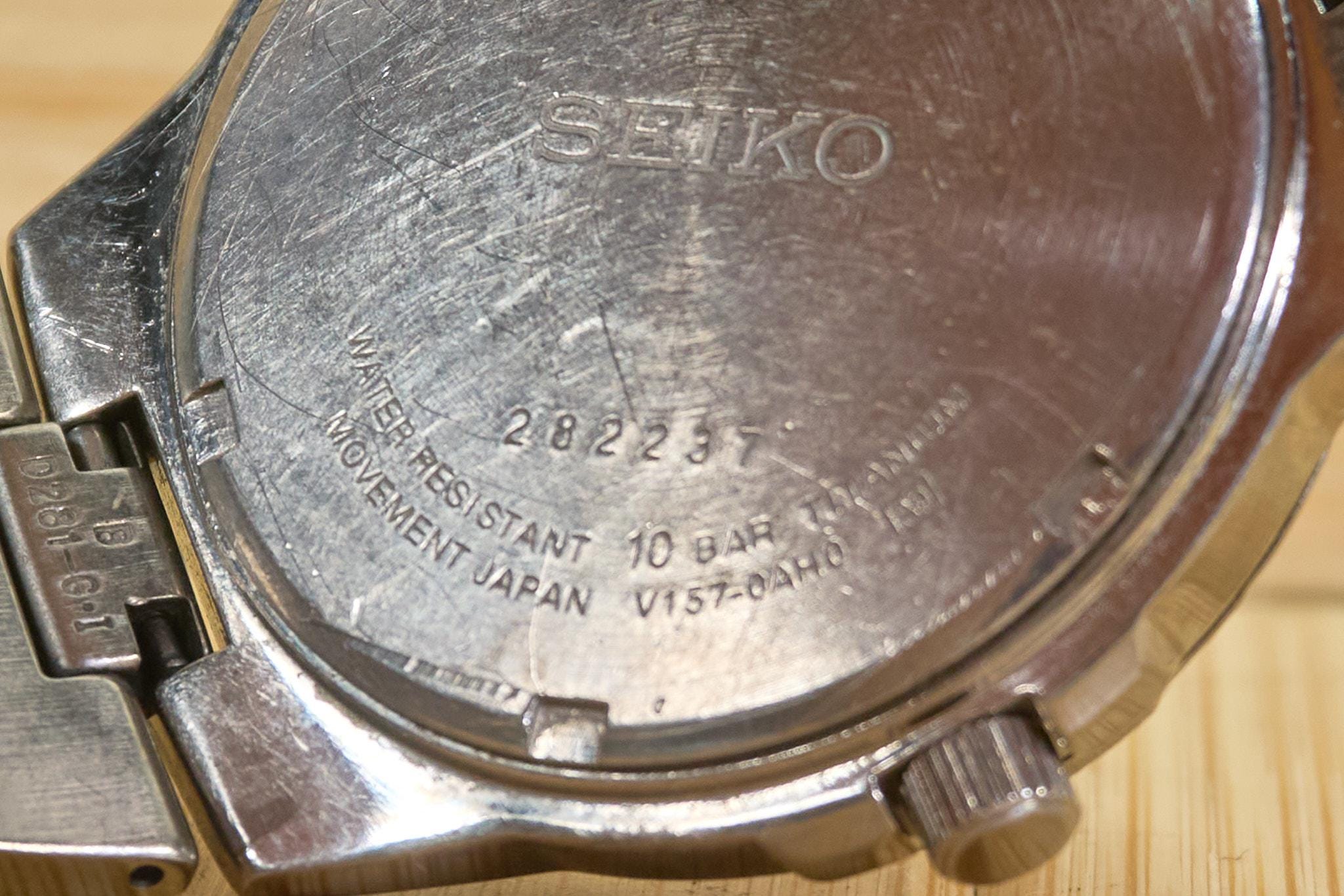 Seiko Solar Titanium 100m V157 0AH0 Analoguhr Etsy