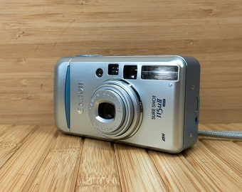 Vintage Canon Sure Shot 115uII, 38-115 mm Zoom Lens, 35mm Point-and-Shoot Film Camera