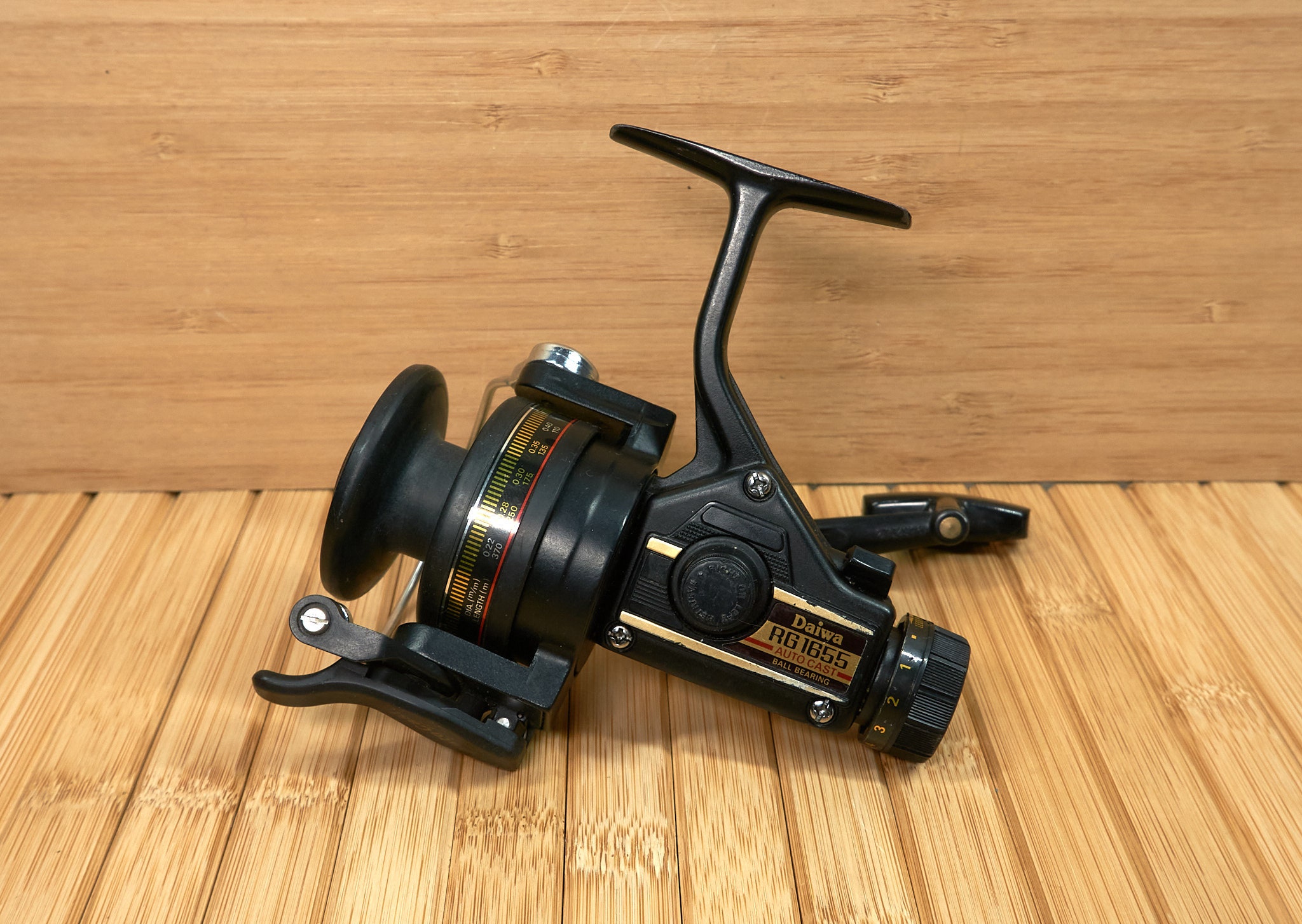 Vintage DAIWA RG 1655 Auto Cast Spinning Fishing Reel, Made in Japan 