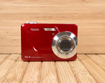 Kodak EasyShare C180 10.2MP Digital Camera, 3x Optical Zoom, Red