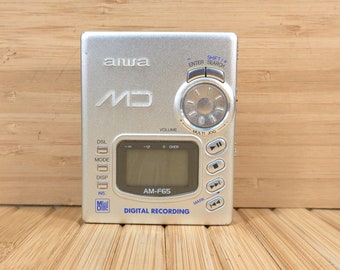 AIWA Mini Disc Digital Recorder AM-F65, Made in Japan. For parts or Repair!