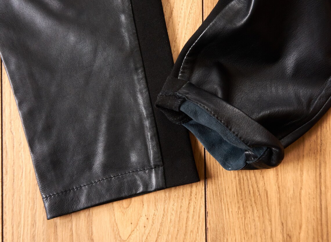 Gestuz Women's Black Leather Pants Size M | Etsy