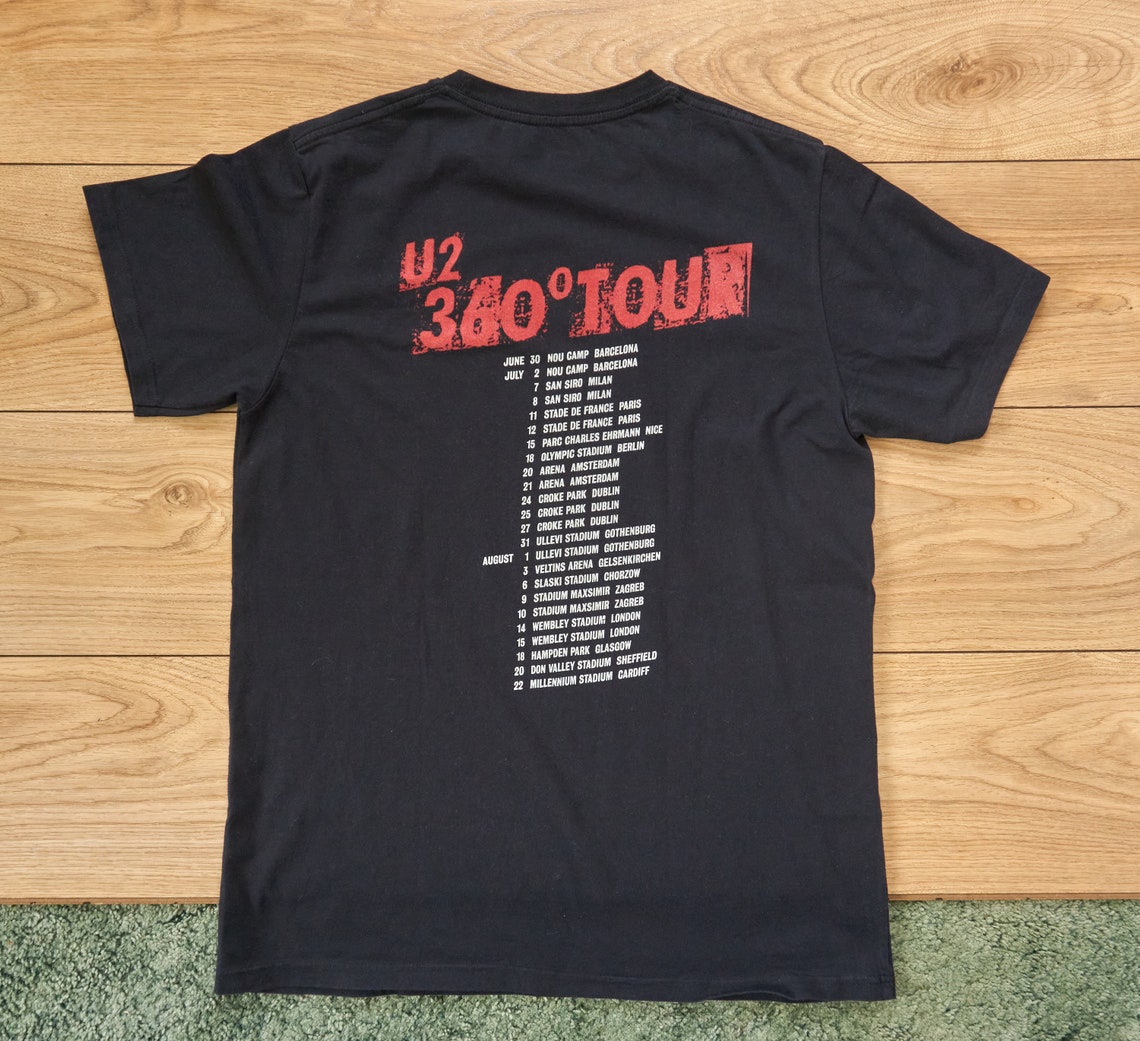 u2 360 tour t shirt