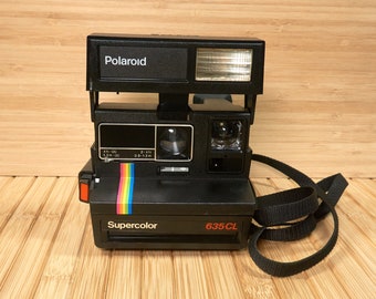 Vintage POLAROID Supercolor 635 CL Instant Film Camera Takes Type 600 film, Made in UK