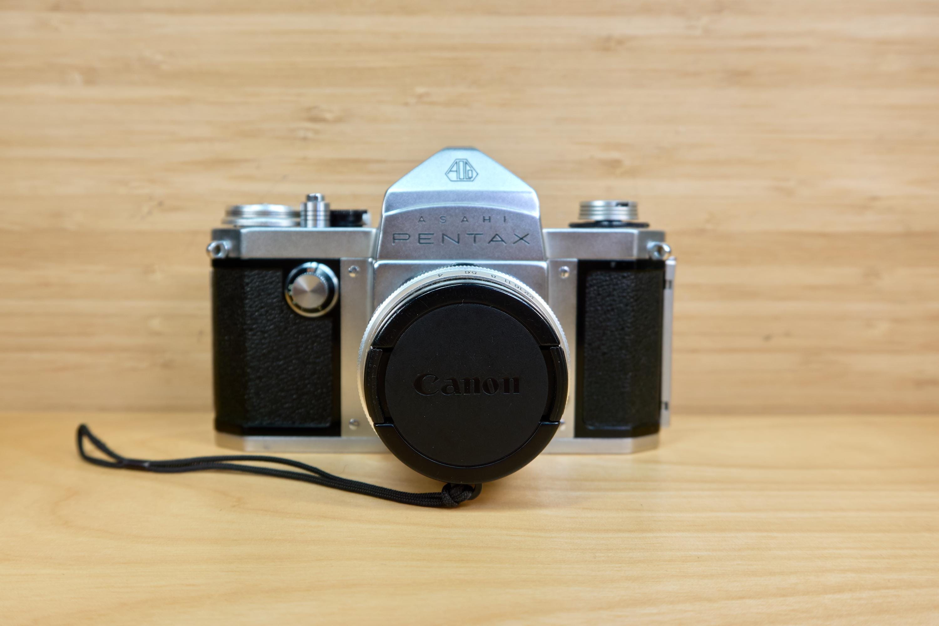 Asahi Pentax AP 1957 35mm SLR Film Camera, With Asahi Takumar 35mm 