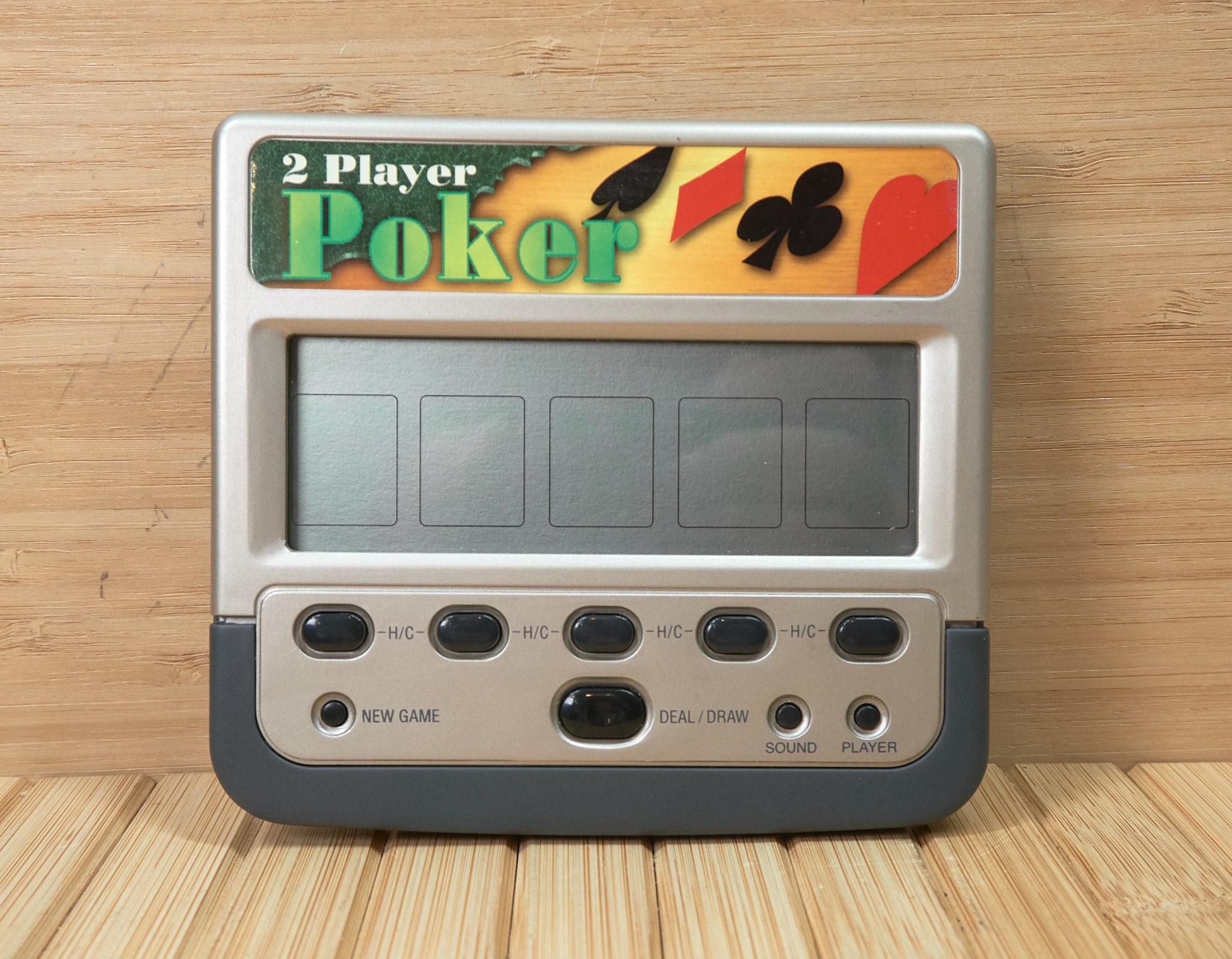 Electronic Handheld Poker Las Vegas Casino Corner 5 Card Draw