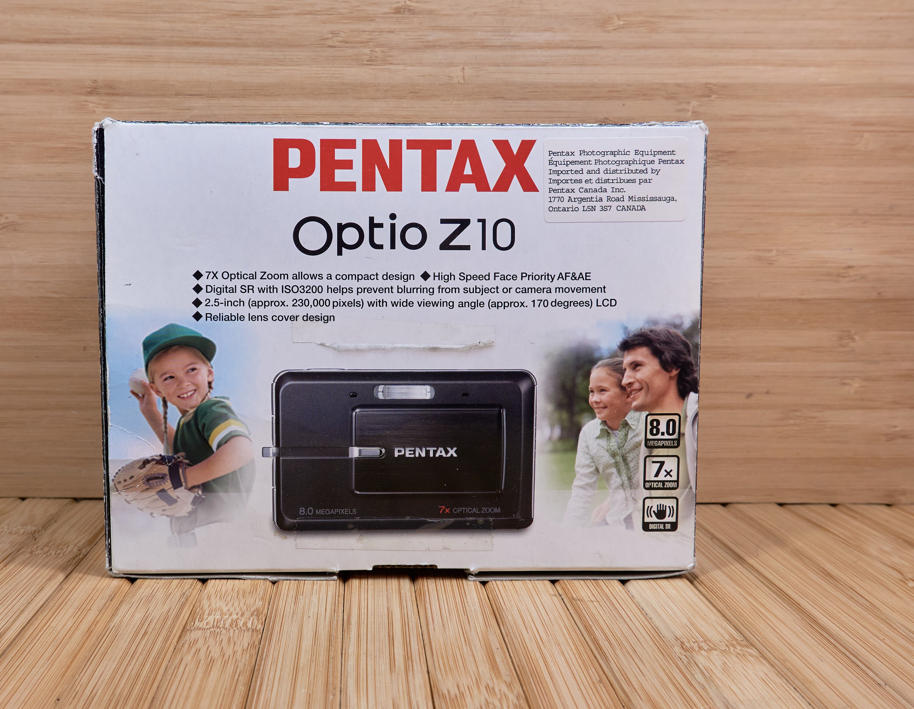 Pentax Optio Z10 8 MP Digital Camera, 7x Optical Zoom,black Pentax Optio Z10 8 MP Digital Camera, 7x Optical Zoom,black