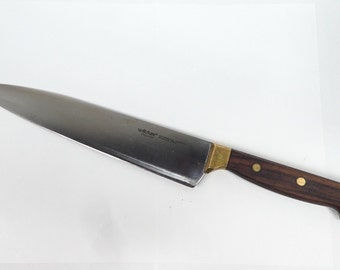 Wiltshire Staysharp Knife, Wood Brass Rivet, Japan Kitchen Chef, Made in Hong Kong