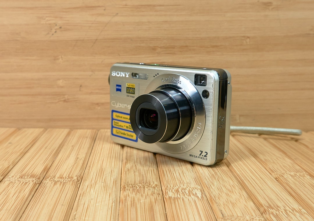 Sony Cybershot DSCW120 7.2MP Digital Camera 4x Wide Angle Etsy