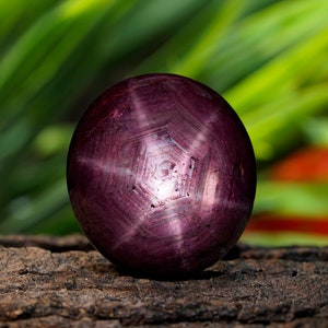 AAA QUALITY! Star Ruby,Natural Star Ruby,Handmade Star Ruby, Oval Shape,6 Rays,Star Ruby Gemstone,Beautiful Star Ruby Free Shipping