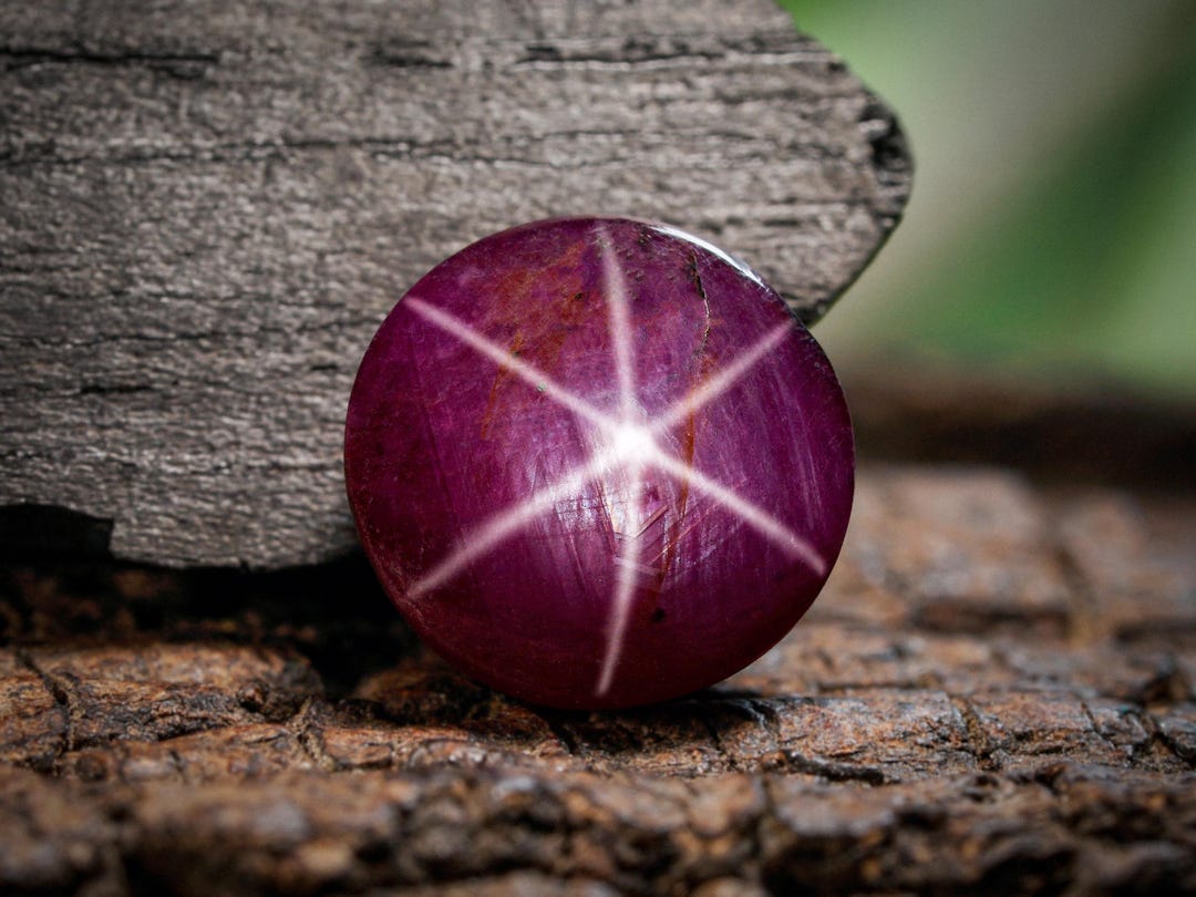 AAA Star Ruby Gemstone: 4.47 Ct Round Cabochon - Etsy