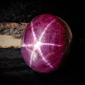 AAA QUALITY! Star Ruby,Natural Star Ruby,Handmade Star Ruby,Loose Star Ruby,Round Shape,6 Rays,Star Ruby Gemstone, Gift For New Year