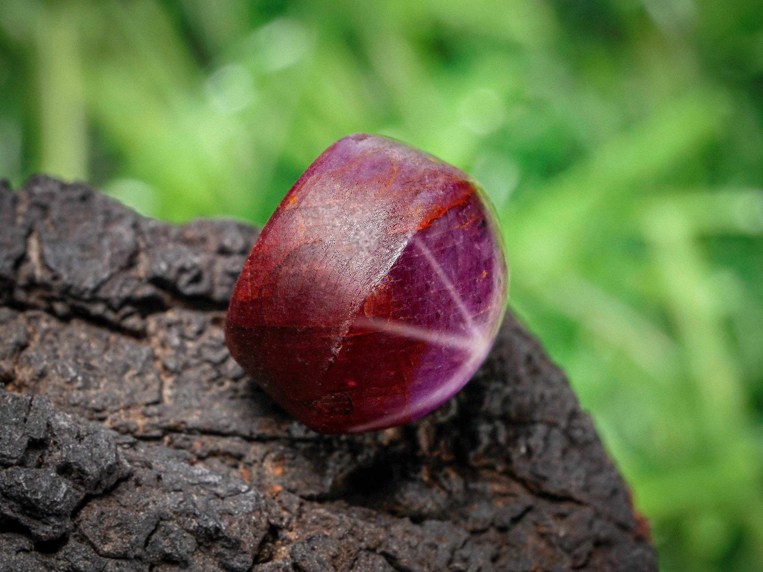 Natural Oval Star Ruby Gemstone, 9.61 Cts, 10x9x8 MM - Etsy