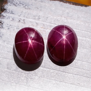 AAA QUALITY! Star Ruby,Natural Star Ruby,Handmade Star Ruby,Loose Star Ruby,Oval Shape,6 Rays,Star Ruby Gemstone,Beautiful Star Ruby