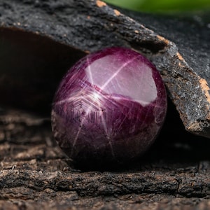 AAA QUALITY! Star Ruby,Natural Star Ruby,Handmade Star Ruby, Oval Shape,6 Rays,Star Ruby Gemstone,Beautiful Star Ruby Free Shipping