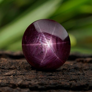 AAA QUALITY! Star Ruby,Natural Star Ruby,Handmade Star Ruby, Oval Shape,6 Rays,Star Ruby Gemstone,Beautiful Star Ruby Free Shipping