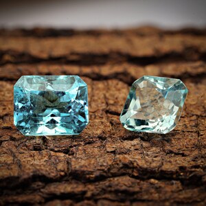 5.90  carat Aquamarine Rectangle Shape Loose Gemstone Faceted Gemstone AAA Quality Huge Aquamarine  Loose Gemstone