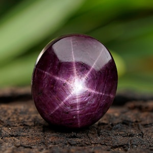 AAA QUALITY! Star Ruby,Natural Star Ruby,Handmade Star Ruby, Oval Shape,6 Rays,Star Ruby Gemstone,Beautiful Star Ruby Free Shipping