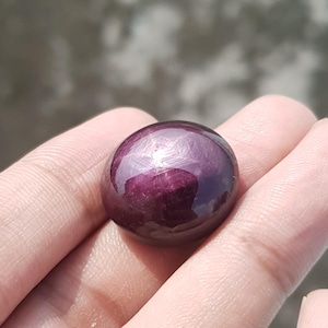AAA QUALITY! Star Ruby,Natural Star Ruby,Handmade Star Ruby, Oval Shape,6 Rays,Star Ruby Gemstone,Beautiful Star Ruby Free Shipping