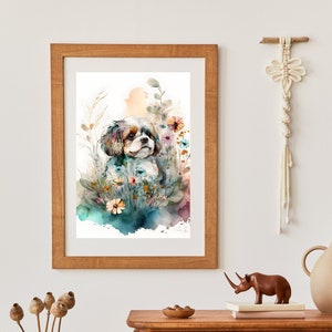 Dog Print Wall Art Puppy Love Nursery Printable Art Gift for Nursery Instant Download Gift for Baby Shower Nursery Art for Wall Maltese