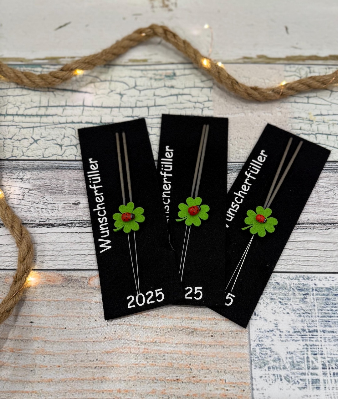 2027 Silvester Deko, Wunscherfüller, Silvesterparty, Glücksklee, Tischdecke, Weihnachten