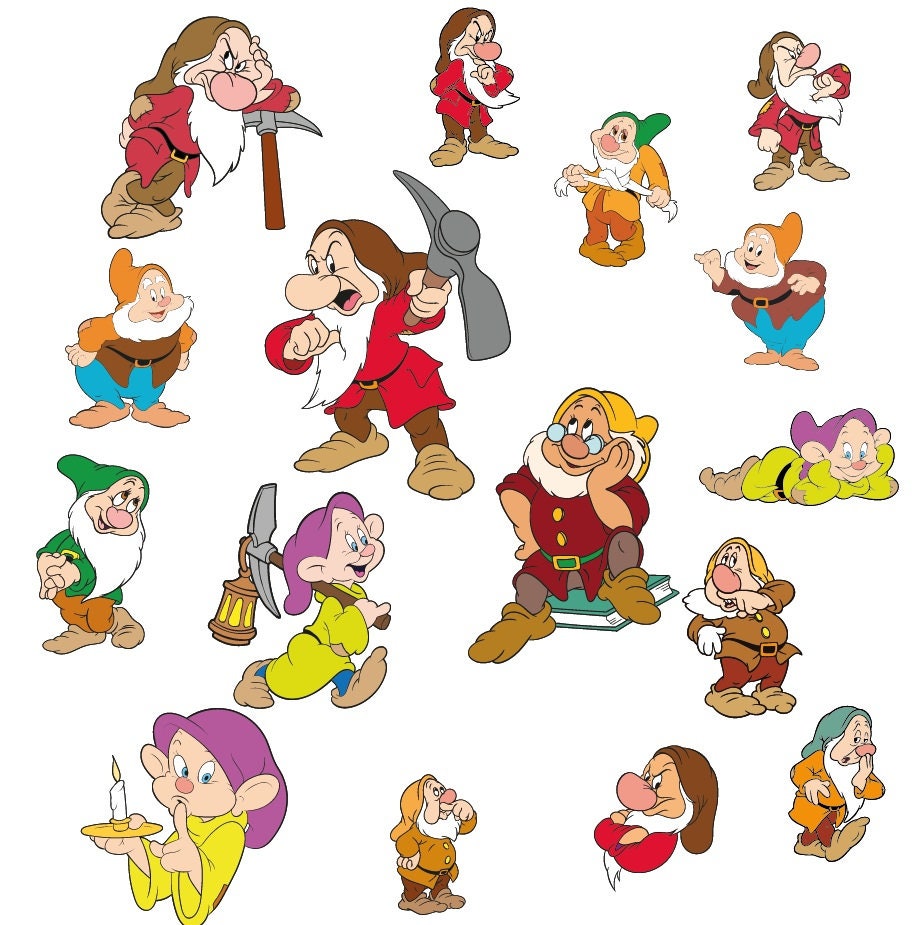 Download Snow White and the Seven Dwarfs Svg Bundle Clip Art Disney ...