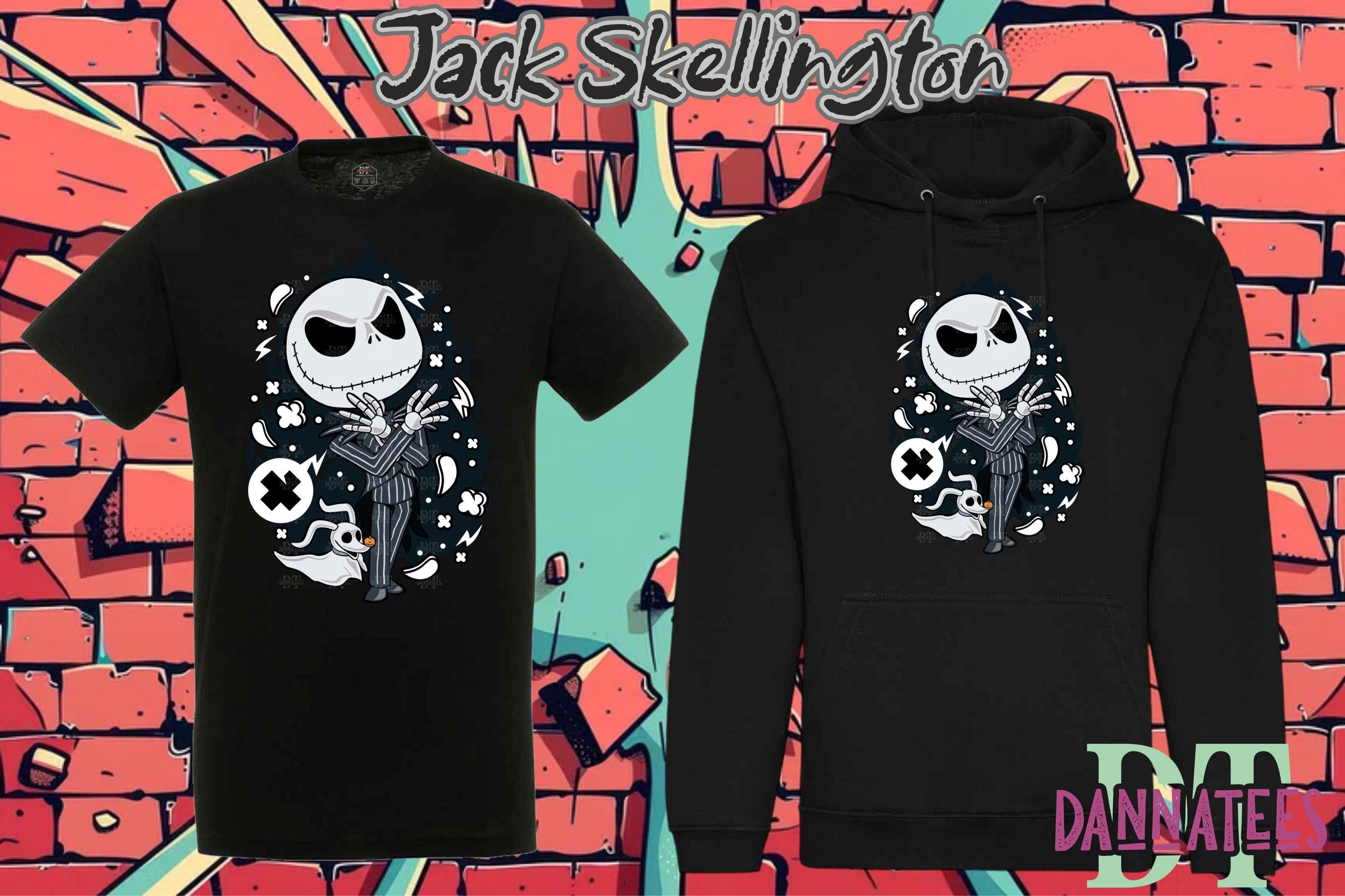 Tim Burton Jack Skellington Cartoon Character T shirt Hoodie Adult Unisex and Kids Comic Anime Manga