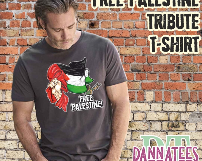 Adults FREE PALESTINE * Gaza Freedom End Israel Occupation T-shirt Unisex S to 5XL 100% Cotton Unisex & Lady Fit Crew Neck