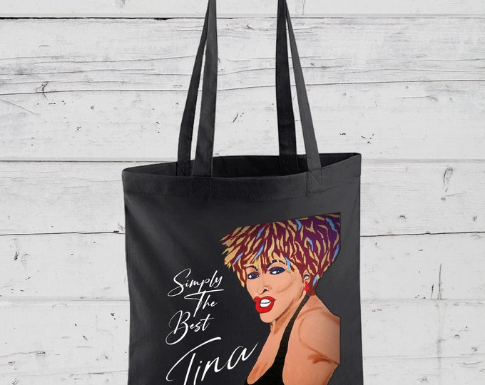 Tote Bag * Bag for life * Tina Turner * Simply the Best * RIP Tribute * gift bag Hen Party Weekend Xmas