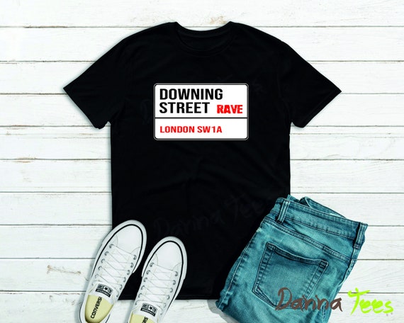 Buy DOWNING STREET RAVE Party T shirt Unisex S to 5XL 100 Cotton Unisex Lady Fit Crew Neck Custom Printed T Shirts Online in India Etsy