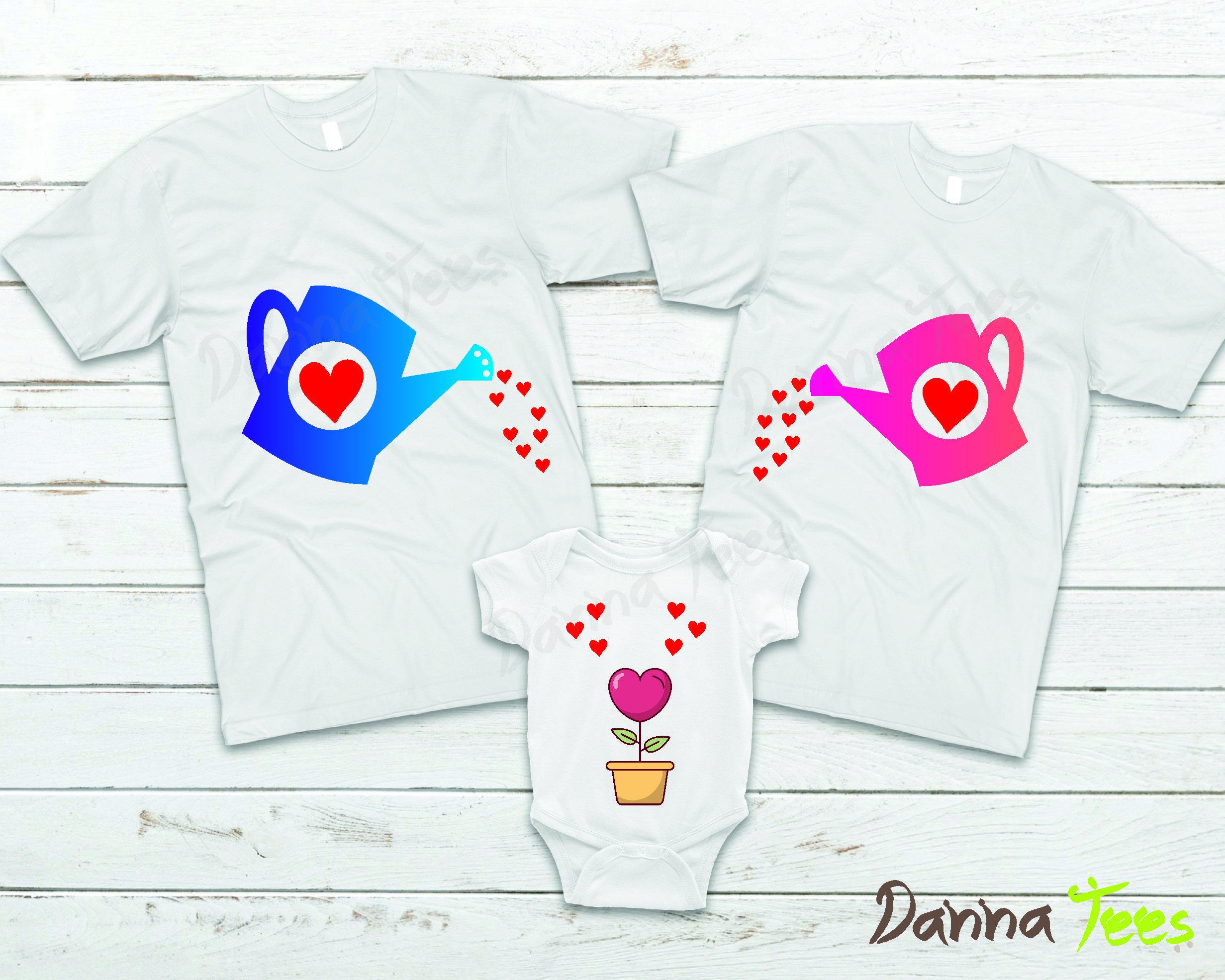 dad mom baby shirt