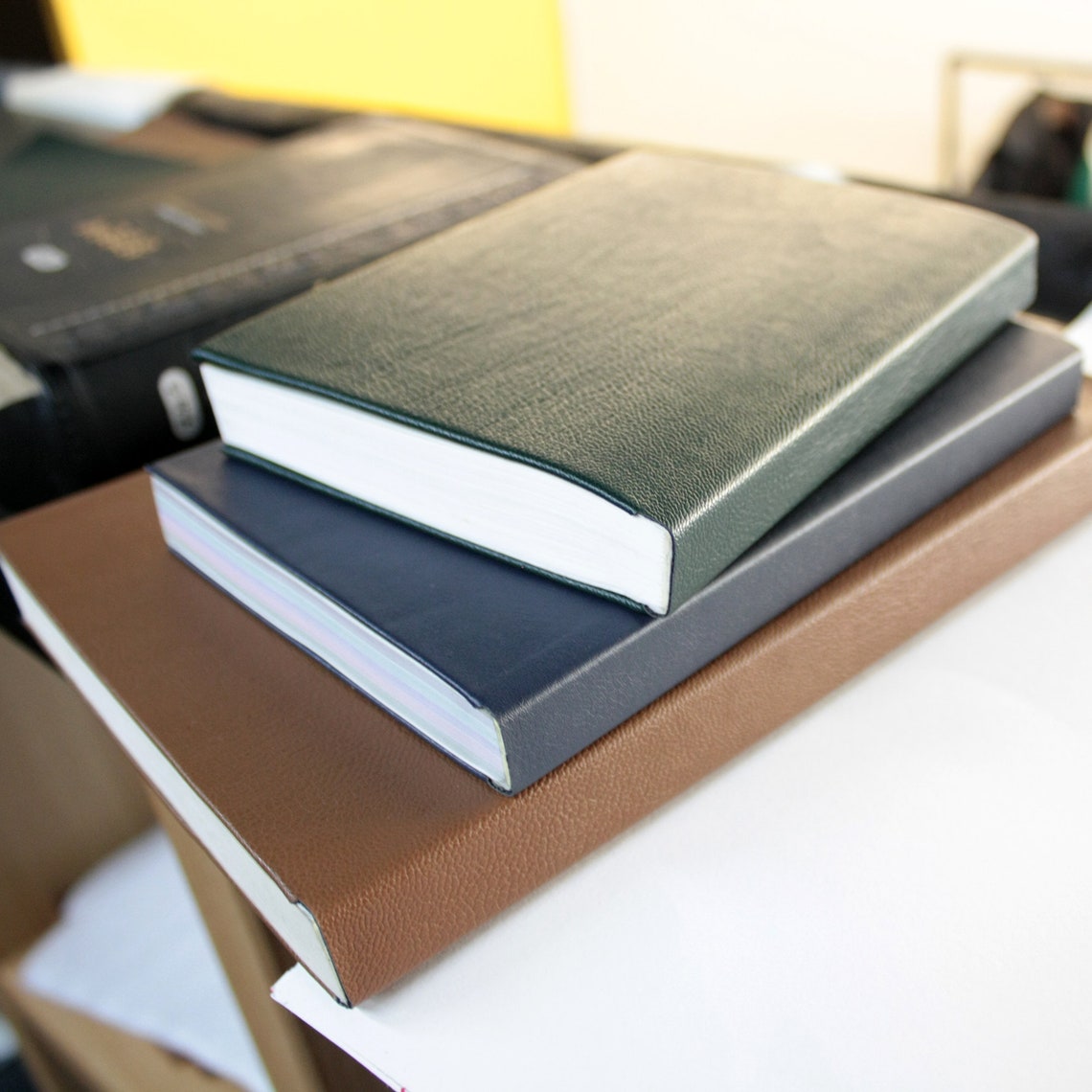 Self adhesive Book Cover PU Leather Sheet DIY kit Leather Etsy