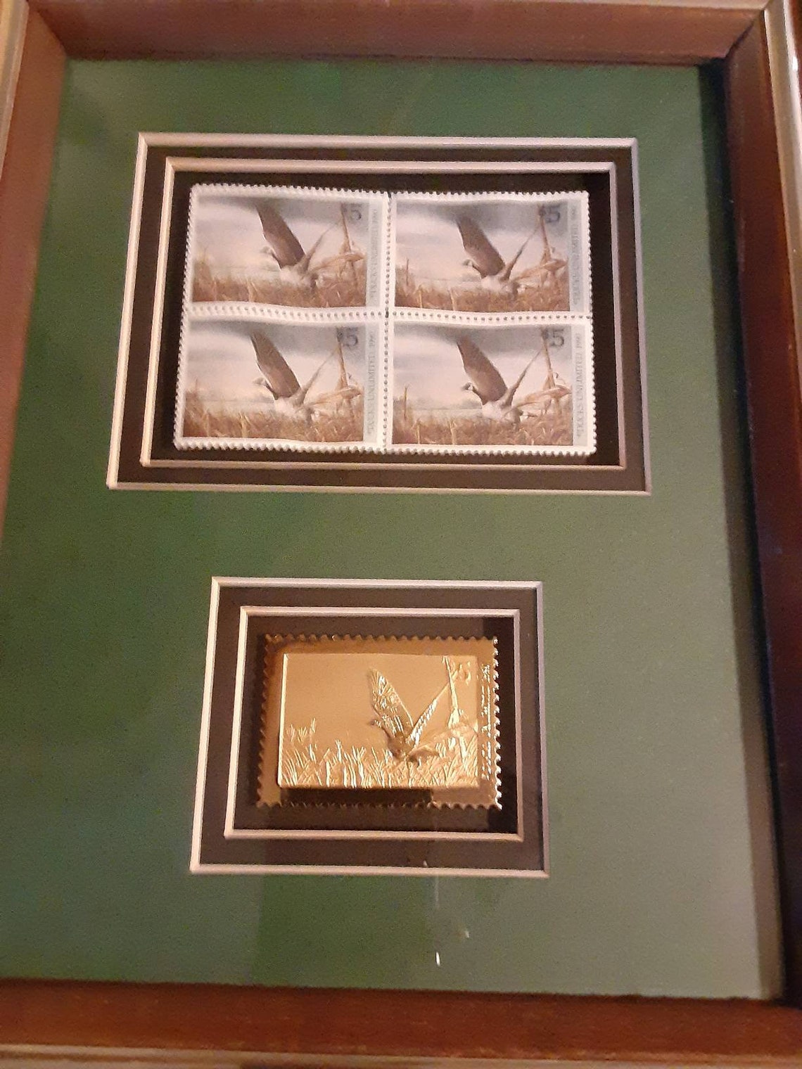 Ducks unlimited framed duck stamps 1990 Etsy