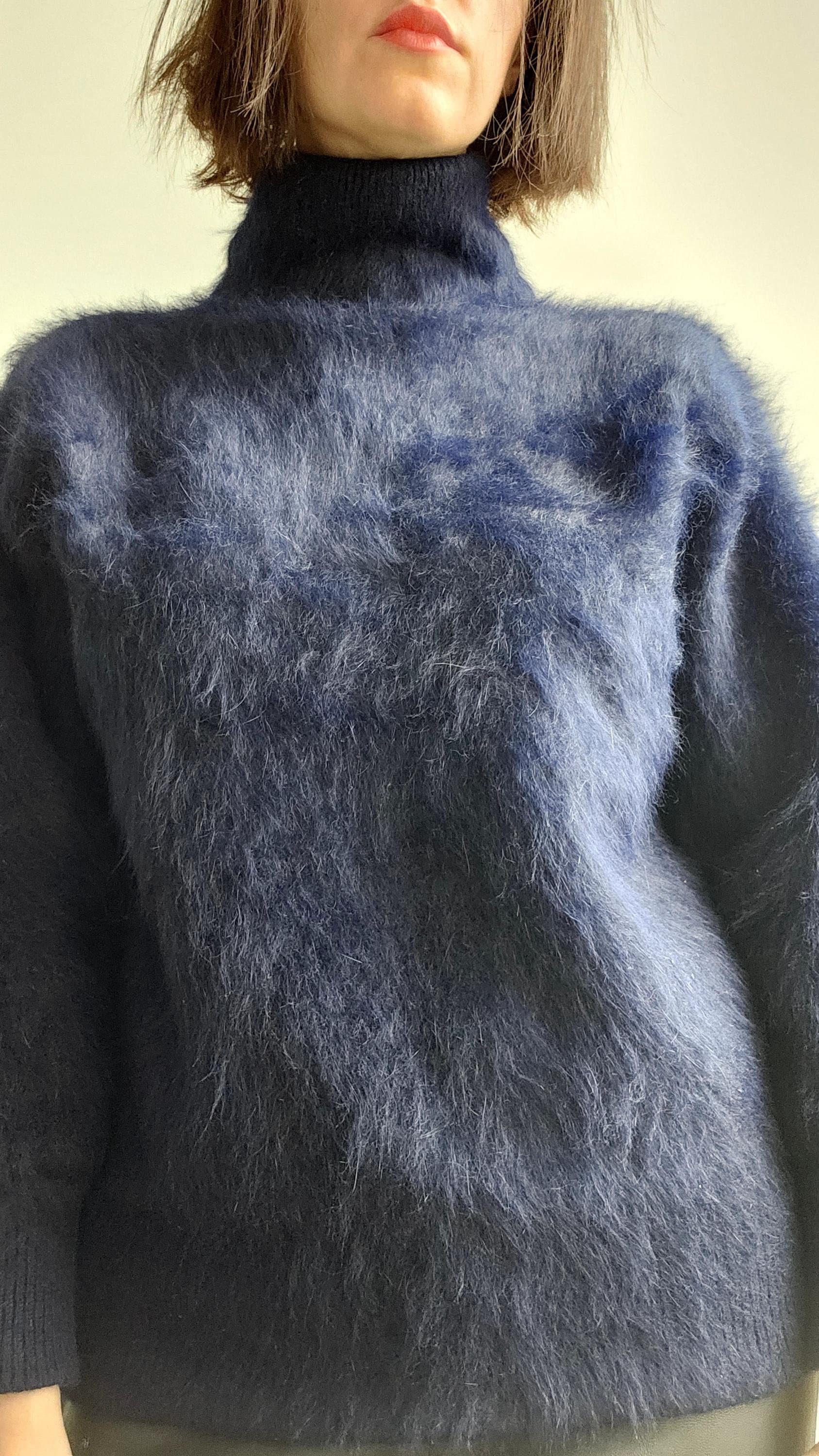 Fluffy Turtleneck - Etsy