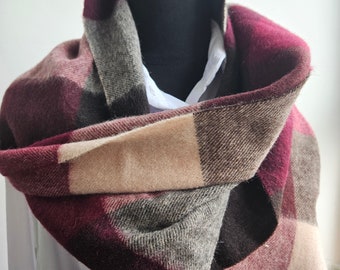 Vintage-Schal aus Kaschmir und Wolle