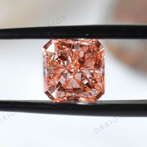 4.3 CT Fancy Vivid Pink Lab Grown Diamond IGI Certified | Cornered Square Modified Brilliant Cut Loose Diamond | Diamond for Engagement Ring