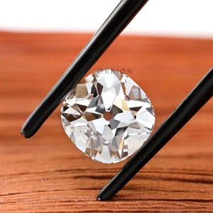 2 Ct Old Mine Cut Cushion Lab Grown Diamond, Old Cut Loose Diamond For Engagement Ring, Lab Created Eco Friendly Diamond, Old Cut Diamond